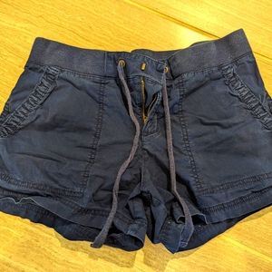 a.n.a navy blue knit shorts, size 2.